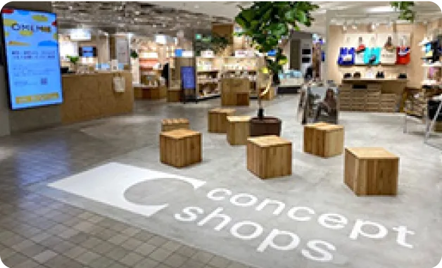 Concept Shopsの店内