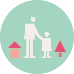 Illustration representing the impact of creating a future for future generations together