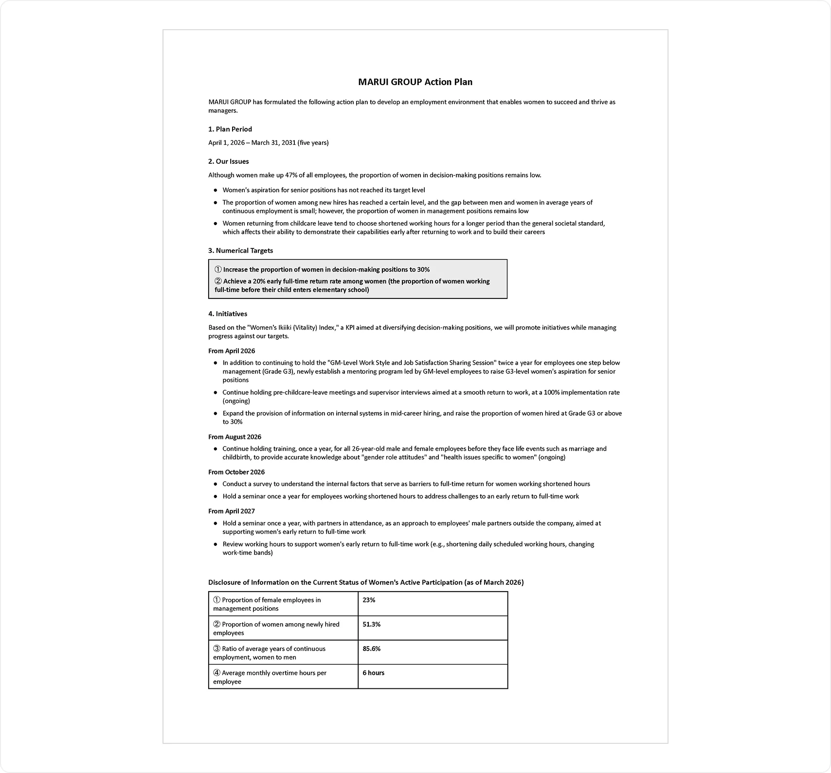 A document on the "General Employer Action Plan" based on the Act on Advancement of Measures to Support Raising Next-Generation Children.